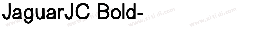 JaguarJC Bold字体转换